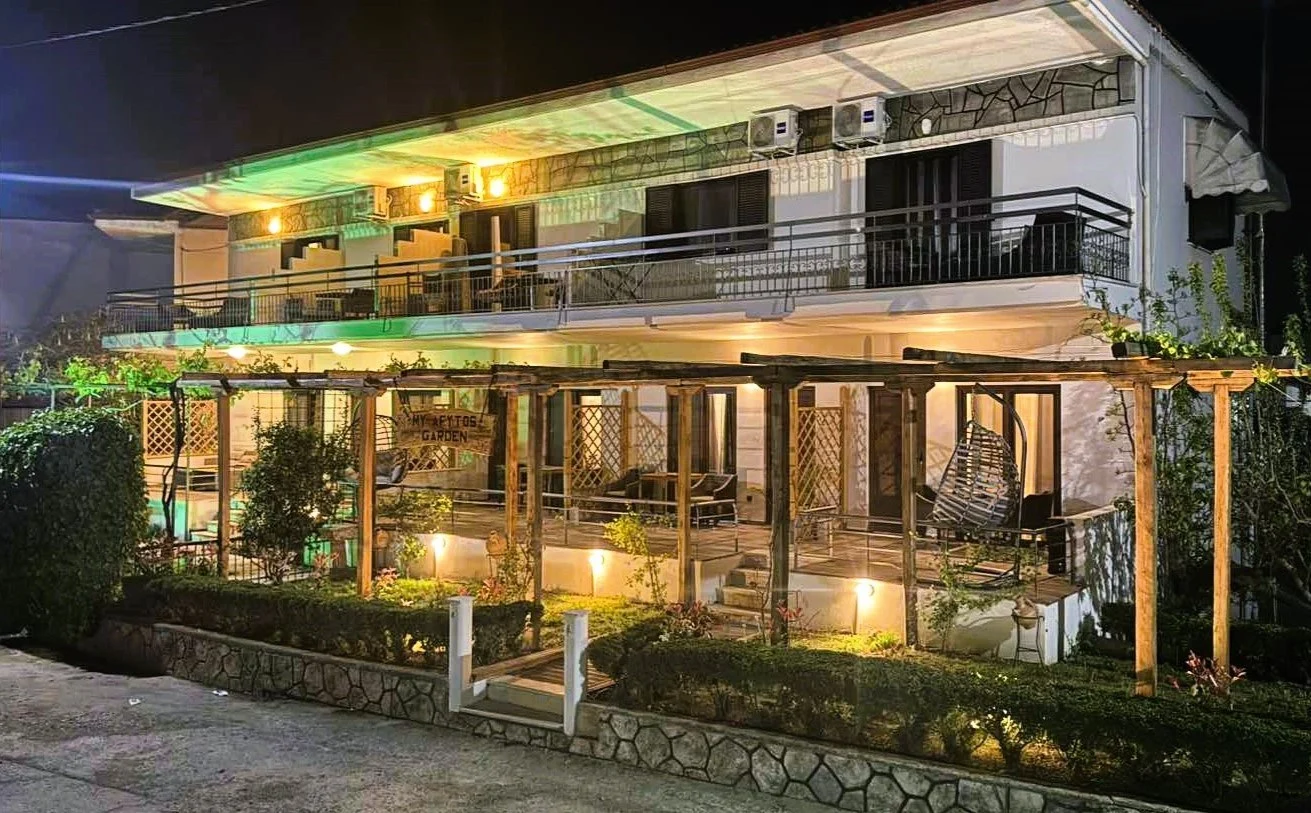 My Afytos Garden at night